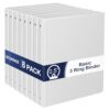 0.5-Inch 3-Ring-Binder with Pockets, 1/2'' Basic Binders 1-inch View Round Binders Holds 100 Sheets US Letter Size 8.5'' x 11'' - Bundle Packs Perfect for Home, Office, and School (0.5-inch)
