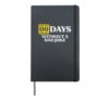 0 Days Without Dad Joke Funny Fathers Day Daddy Papa Men Hardcover Journal, Black
