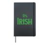 0% Zero Percent Irish Shirt, St Patricks Day Tshirt Hardcover Journal, Black