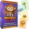 1-2-3 Monkey Flip Halloween Slap Party Card Game for Game Night, Ages 6+