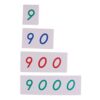 1-9000 Number Cards for Montessori Math Learning