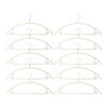 10-Piece Velvet Clothes Hangers Set - Multi-Purpose Closet for Pants Shirts Sweaters Jackets & Suits - 45x21.5cm Velvet Non-Slip Hangers