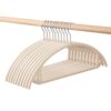 10-Piece Velvet Non-Slip Clothes Hangers with Hooks