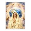 1000-Piece Wood Jigsaw Our Lady Earth Angels Rosary Oil Art 29.5x19.7in