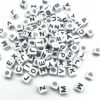 1000Pcs 6x6mm Acrylic Square Letter Beads Alphabet Charms