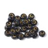 1000PCS Acrylic Letter Beads A-Z Black Gold Alphabet Spacer Beads
