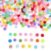 1000pcs Mini Craft Pom Poms, 1.5cm Polyester Balls