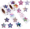 1000pcs Star Stickers Set, Holographisch, Space Style, Star Pattern, Indoor Use