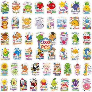 1000 PCS Teacher Motivational Stickers for Students Classroom Homeschool