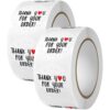1000 Pcs Thank You for Your Order Stickers, 1 Inch Circle Self Adhesive Labels, Labels for Packages with Red Heart Design, for Small Business, Present Boxes, Food Bags, Party Favors Decor