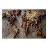 1000 PCS World Map Wooden Jigsaw Puzzle with Storage Box, Decorative Puzzle Wall Art, Premium Wooden Puzzle for Relaxation, Leisure
