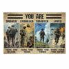 1000 Piece Soldier Wooden Jigsaw You are Braver Stronger Smarter Loved Puzzle Adults Kids Challenging Family Game Educational Stress Relief Learning Toy Home Decor Puzzles 29.5x19.7 Inch