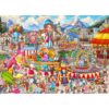 1000 Pieces Wooden Adults Jigsaw Puzzle, Creative Circus Alphabet Art Scene, Colorful Letter Illustration, Unique Artistic Design, Leisure Puzzle Game, Modern Home Decor & Art Gift