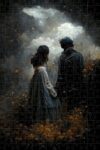1000 Pieces Wooden Jigsaw Puzzle, Wuthering Heights Romantic Oil Painting, Educational Intellectual Puzzle, Fun Learning Game, Gift for Unisex Kids and Adults 30×20 Inch