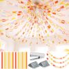 1000 Sheets Colorful Paper Chain Garlands Construction DIY Crafts Groovy Paper Strips 1x8 Inch Assorted Colors DIY with Stapler and 2 Boxes Staple for Home Birthday Holiday Wedding Party Decorations