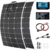 1000 Watt Solar Panel Kit, with Inverter & Charge Controller(40A) 2pcs 500 Watt Flexible Monocrystalline Solar Panel kit Photovoltaic Module for 12-48V Battery Charging Car Battery Camper RV