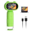 1000X Pocket Microscope for Kids – Railhorn Mini Microscope with 2" LCD Screen, 16MP Camera & 1080P Video, Handheld Magnifier with Light for Coins, Slides & Nature Exploration, STEM Toy for Ages 3-12