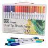 100/120 Colors Watercolor Art Markers Set Brush Pen Tip Fineliner Drawing Painting Stationery for Coloring Mang