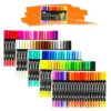 100/120 Colors Watercolor Pens Set Tip Brush Art Pen for Drawing Painting Calligraphy Supplies Coloring