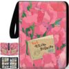 1008 Card Binder 9 Pocket, 3-Ring Trading Card Binder with 56 Page Removable Sleeves, High Storage Waterproof Trading Card Holder Collection Card Album Organizer Case for TCG Cards - Flower