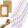 100 Count Large Fabric Bandages 3x4 Inch Latex Free Flexible Adhesive Wound Bandages, Extra Big Sterile Band-Aids for First Aid Wound Protection