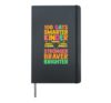 100 Days Smarter Kinder Stronger Braver Brighter Student Hardcover Journal, Black