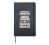 100 Days Smarter Kinder Stronger Braver Brighter Student Hardcover Journal, Black