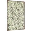 100 Dollar Bills Vintage Metal Signs 8x12 Inch