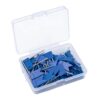 100 Pack Multicolor Map Pins Thumbtacks Push with Storage Box for Office, School, Home Organizing