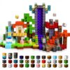 100 PCS 0.8in Magnetic Blocks - Magnet Toys for Kids, Magnetic Building Blocks Cubes, Stacking Magnets, School STEM Toys Birthday Gifts for Boys and Girls Age 3+ Years Old (Theme: Portal)