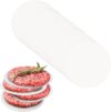 100Pcs 4 Inch Round Hamburger Patty Paper, Non‑Stick Silicone Parchment Sheets for Burger Press Baking Freezing, White