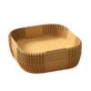 100 Pcs 6.5" Square Fits 3 5Qt Air Fryers | 465°F Resistant Wax Non Stick Silicone Oil Coating Food Grade Microwave Oven Compatible