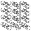 100pcs Black Metal Round Paper Clips for Holding Papers