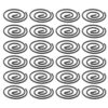 100pcs Black Round Paper Clips for Office and School Use, Iron