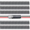 100PCS/Box Double Wire Plug in Connector with Locking Buckle,Flame Retardant Quick Connect Wire Connectors,No-Stripping Connectors for LED Strip Lights, DIY, Low-Voltage & Model Kit, 18-22AWG,2 Pin