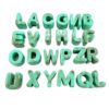 100pcs Chunky Large Letter Beads for Paracord Keychains Making (Green)