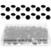 100Pcs Cork Board Tacks Pins, Black Push Pins for Bulletin Board, Office Classroom Supplies