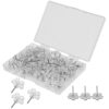 100pcs Flower Push Pins for Bulletin Board ABS Reusable Thumbtacks