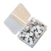 100Pcs Heart Shape Push Pins for School Offices Bulletin, White