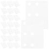 100pcs Hole Reinforcement Stickers for Ring Binders, White Pet