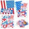 100 Pcs Independence Day American Deli Paper Sheets 12 x 12 Inch