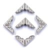 100PCS Metal Album Corner Protectors Silver Scrapbook Photo Book Edge Guards DIY