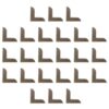 100pcs Metal Book Corner Protectors Coffee Decorative Edge Guards