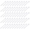 100pcs Mini Measuring Spoon 1g White Pp Long Handle Powder Scoop