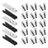 100pcs Mini Wooden Clothes Pins for Photos and Crafts Black White