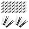 100pcs Mini Wooden Clothespins Wood and Metal Clips for Photos