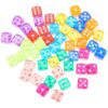 100pcs Mm Acrylic Six-Sided Round Corner Replacement Dice for Games