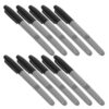 100pcs Permanent Marker Pens Fine Point Refillable Plastic Black Ink