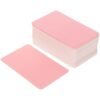 100pcs Pink Blank Message Cards Paper Daily Use Note Cards