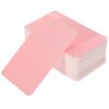 100pcs Pink Paper Blank Message Cards Multi-function Small Word